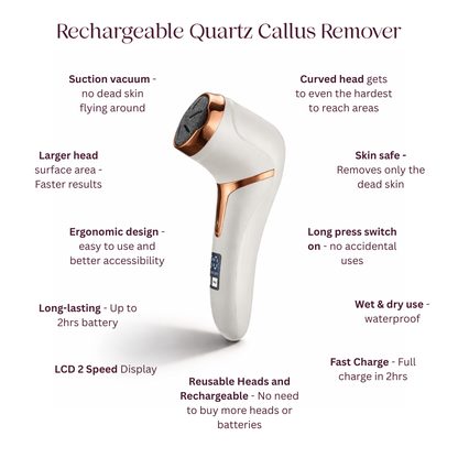 Quartz Rechargeable Foot Callus Remover
